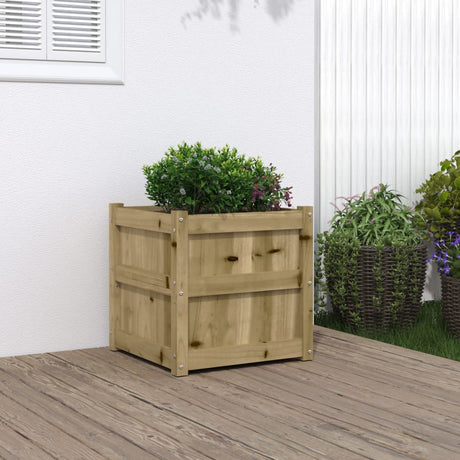 Vidaxx plantekasse 50x50x50 cm imprægneret fyrretræ