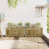 Vidaxl plantekasser 2 cm imprægneret træ