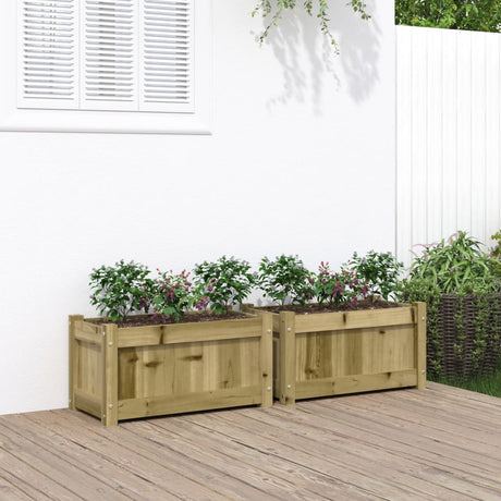 Vidaxl plantekasser 2 cm imprægneret træ