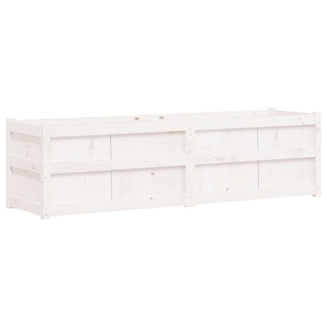 Vidaxx plantekasse 180x50x50 cm massiv fyrretræ hvid