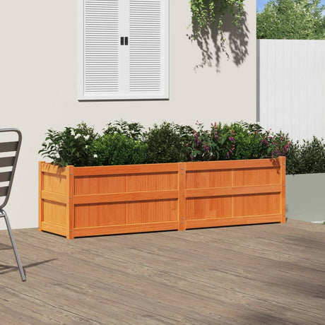 Vidaxx plantekasse 180x50x50 cm massiv fyrretræ, vask brun