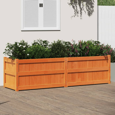 Vidaxx plantekasse 180x50x50 cm massiv fyrretræ, vask brun