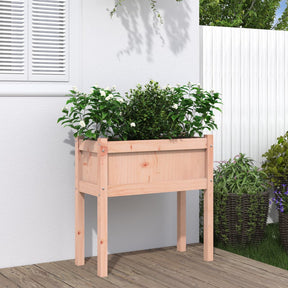 Vidaxx plantekasse med ben 70x31x70 cm massivt Douglas træ