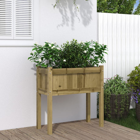 Vidaxx plantekasse med ben 70x31x70 cm imprægneret fyrretræ