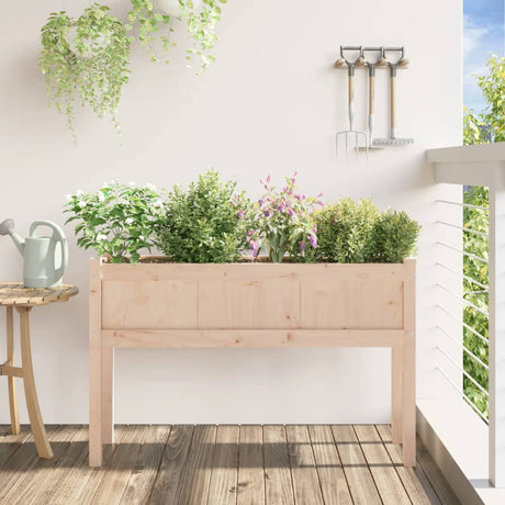 Vidaxx plantekasse med ben 110x31x70 cm massivt fyrretræ