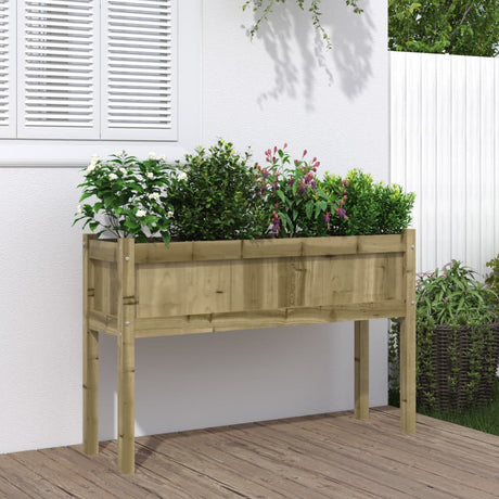 Vidaxx plantekasse med ben 110x31x70 cm imprægneret fyrretræ
