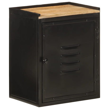 Vidaxl badkamerkast 40x30x50 cm ijzer en massief mangohout