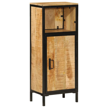 Vidaxl badkamerkast 40x27x90 cm massief mangohout en ijzer