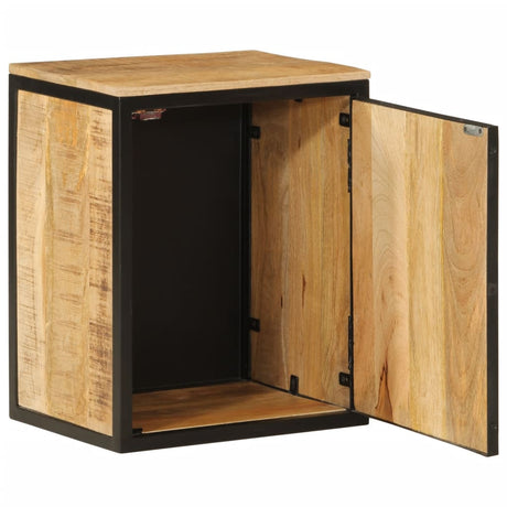 Vidaxl badkamerkast 40x30x50 cm massief mangohout en ijzer