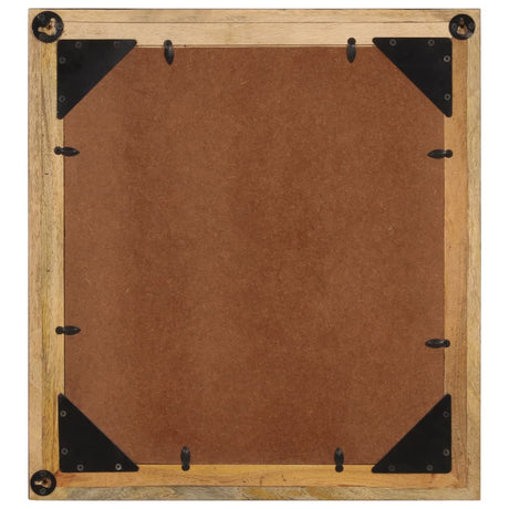 Vidaxl badkamerspiegel 55x1x60 cm glas en massief mangohout