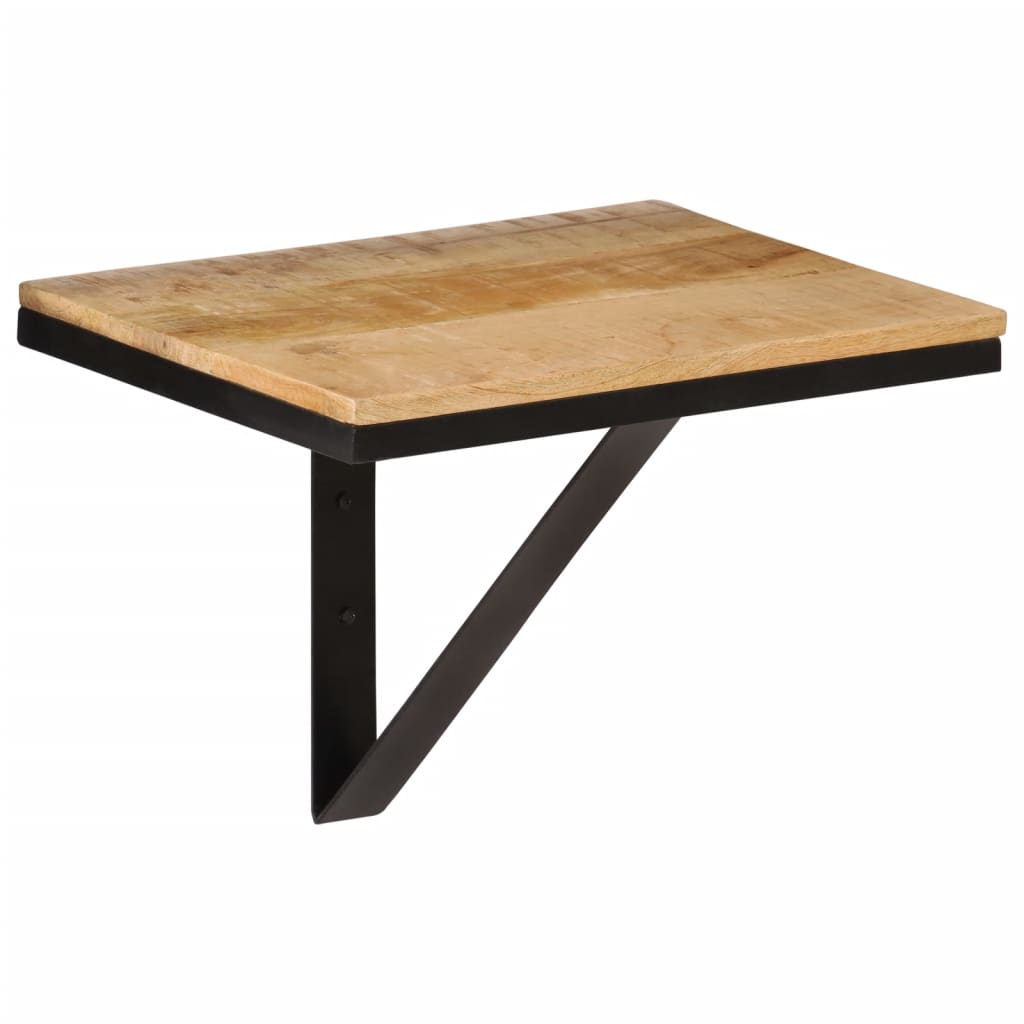 Vidaxl wandschap 40x30x32 cm massief mangohout en ijzer