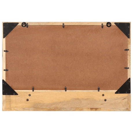 Vidaxl spiegel met schap 80x8x55 cm glas en massief mangohout