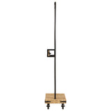 Vidaxx tøjstativ med hjul 90x35x190 cm massivt mangotræ og jern