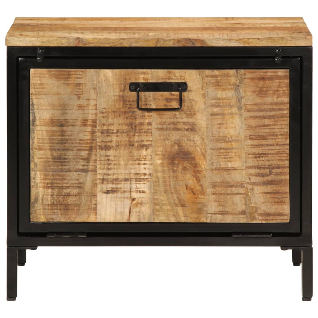 Vidaxx skoskab 60x35x53 cm massivt groft mangotræ