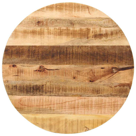 Vidaxl tafelblad rond ø 80x2,5 cm massief ruw mangohout