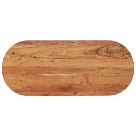 Vidaxl tafelblad ovaal 120x50x3,8 cm massief acaciahout