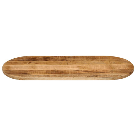 Vidaxl tafelblad ovaal 120x50x3,8 cm massief ruw mangohout