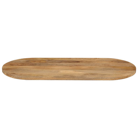 Vidaxl tafelblad ovaal 90x40x3,8 cm massief mangohout