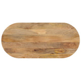 Vidaxl tafelblad ovaal 120x60x3,8 cm massief mangohout