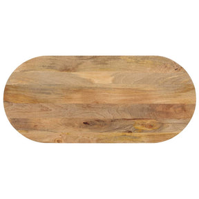 Vidaxl tafelblad ovaal 120x60x3,8 cm massief mangohout