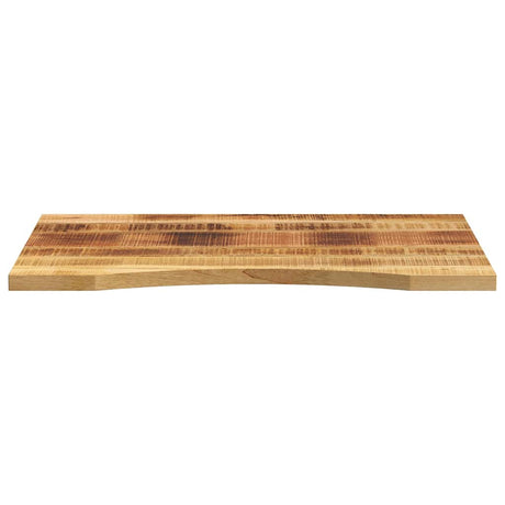 Vidaxl bureaublad met ronding 100x50x2,5 cm massief ruw mangohout