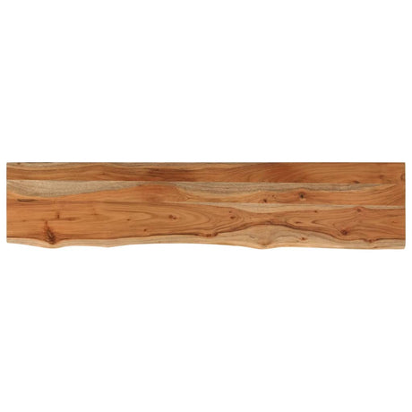 Vidaxl wandschap rechthoekig natuurlijke rand 90x20x2,5 cm acaciahout