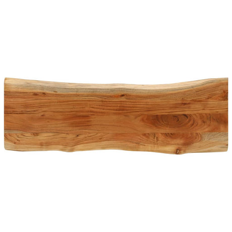 Vidaxl tafelblad rechthoekig natuurlijke rand 140x40x3,8 cm acaciahout