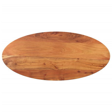 Vidaxl tafelblad ovaal 80x40x2,5 cm massief acaciahout