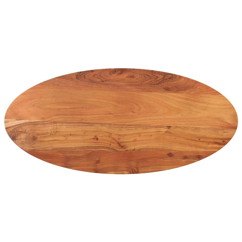 Vidaxl tafelblad ovaal 140x60x2,5 cm massief acaciahout