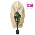 Vidaxxl plantebetræk med lynlås 10 stk 70 g m² 2,36x2 m