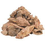 VidaXL lavasten 25 kg 1-10 cm brun