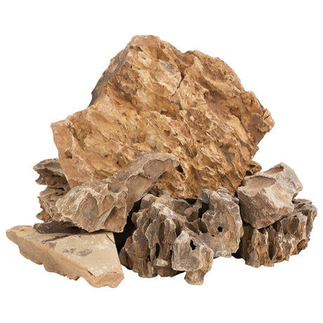 VidaXL dragesten 25 kg 5-30 cm brun