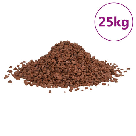 VidaXL lavasten 25 kg 5-8 mm rød