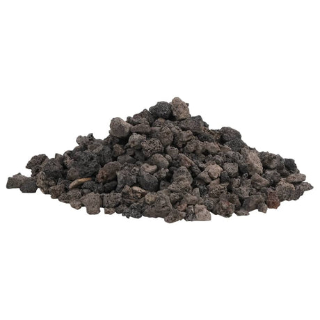 VidaXL lavasten 25 kg 1-2 cm sort