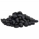 Vidaxl småsten poleret 2-5 cm 10 kg sort