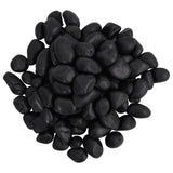 Vidaxl småsten poleret 2-5 cm 10 kg sort