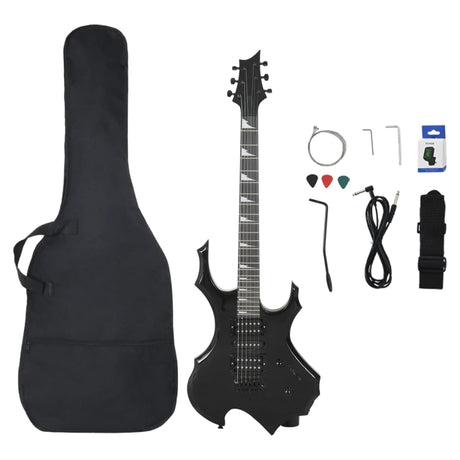 VidaXL Guitar for begyndere elektrisk med taske 4 4 ​​39 sort
