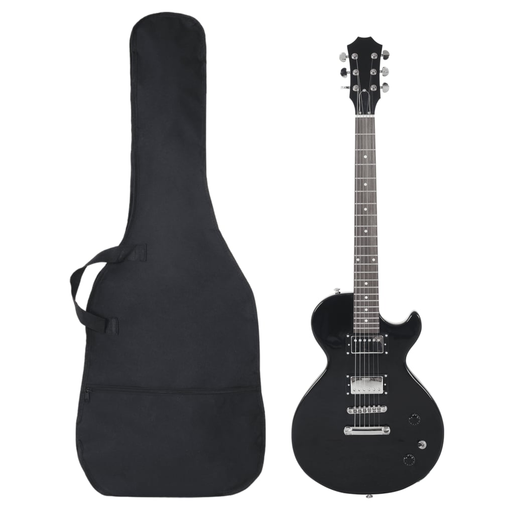 Vidaxl guitar for begyndere elektrisk med taske 4 4 ​​39 sort