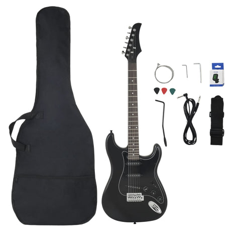 VidaXL Guitar for begyndere elektrisk med taske 4 4 39 sort