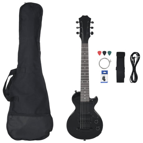 Vidaxl guitar for begyndere elektrisk med taske 3 4 30 sort