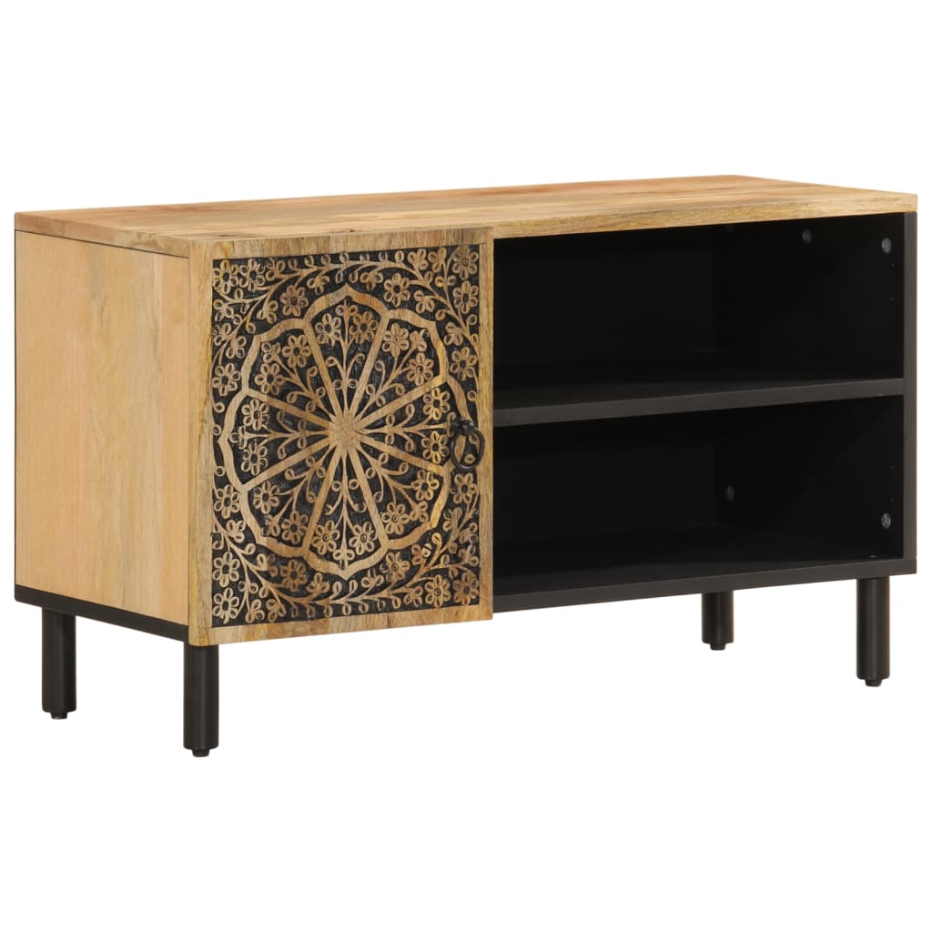 Vidaxl tv-meubel 80x31x46 cm massief mangohout
