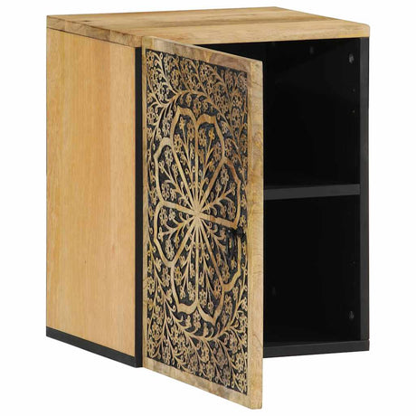 Vidaxl badkamerwandkast 38x33x48 cm massief mangohout