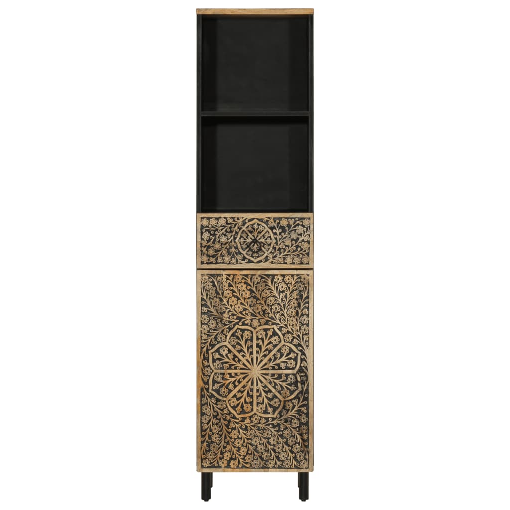 Vidaxl badkamerkast 38x33x160 cm massief mangohout