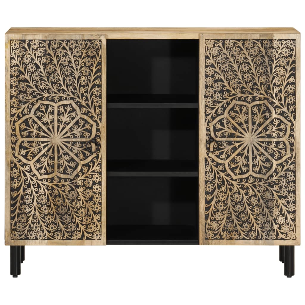 Vidaxl bijzetkast 90x33x75 cm massief mangohout