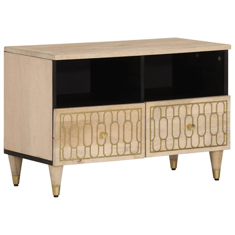 Vidaxl tv-meubel 70x33x46 cm massief mangohout