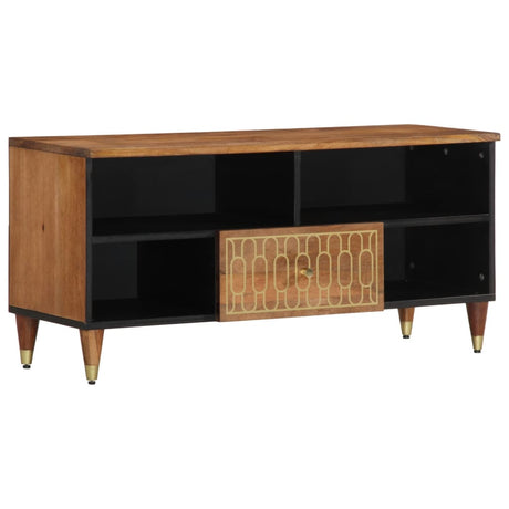 Vidaxl tv-meubel 100x33x46 cm massief mangohout