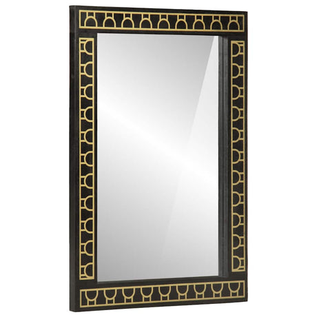 Vidaxl badkamerspiegel 50x70x2,5 cm massief mangohout en glas