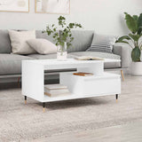 Vidaxl salontafel 90x49x45 cm bewerkt hout wit