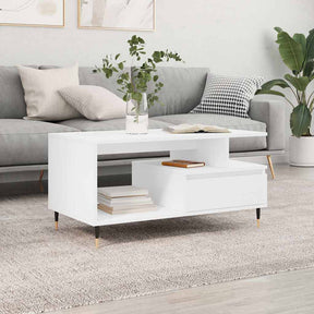 Vidaxl salontafel 90x49x45 cm bewerkt hout wit