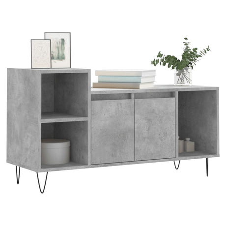 Vidaxl tv-meubel 100x35x55 cm bewerkt hout betongrijs